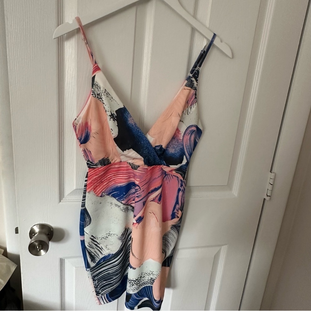 Multicolored Mini Dress